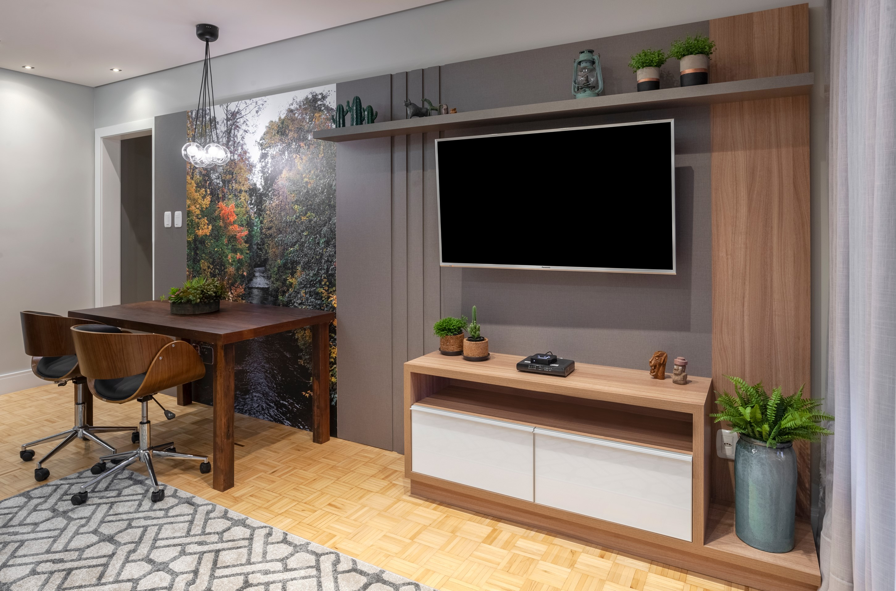 sala de estar e jantar