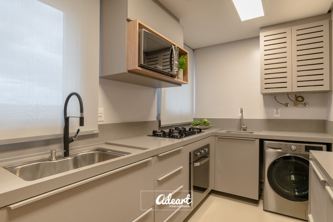 Cozinha integrada com Lavanderia